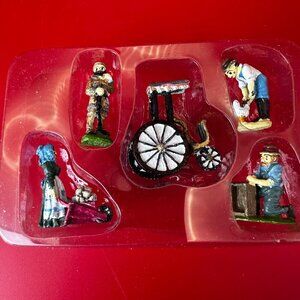 LIBERTY FALLS HAND PAINTED PEWTER MINIATURE COLLECTION AH136, SET O5 FIGURINES